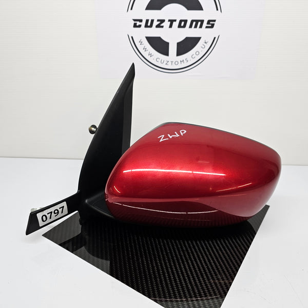 Suzuki Swift Wing Mirror * Nearside * Red ZWP * 84720-52R00 * 0797 *