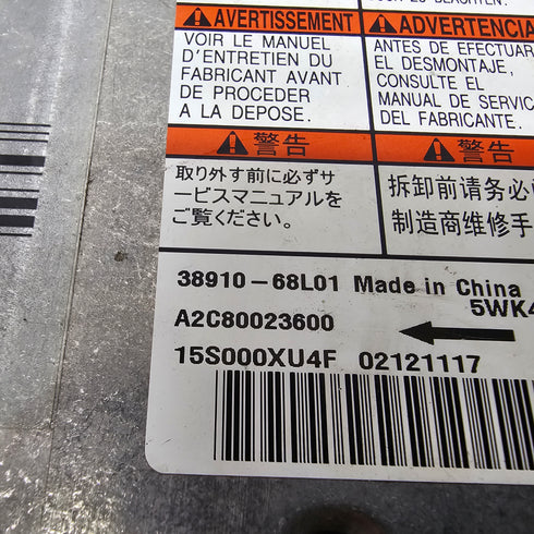 Suzuki Swift Airbag SRS ECU * 38910-68L01 * 2011-2017 *