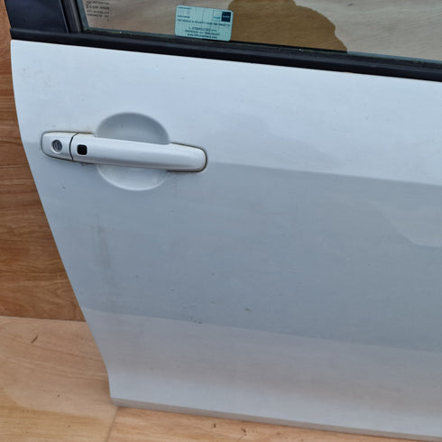 Suzuki Swift OFFSIDE Front Door * WHITE ZNL * 2010-2017 * Bare Door *