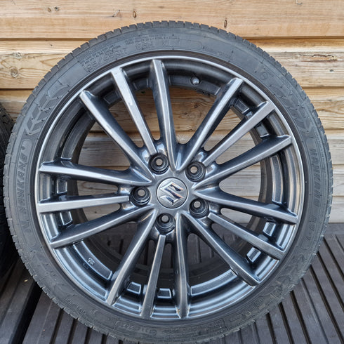 Suzuki Swift Sport ZC32S Alloy Wheels & Tyres 195/45/17