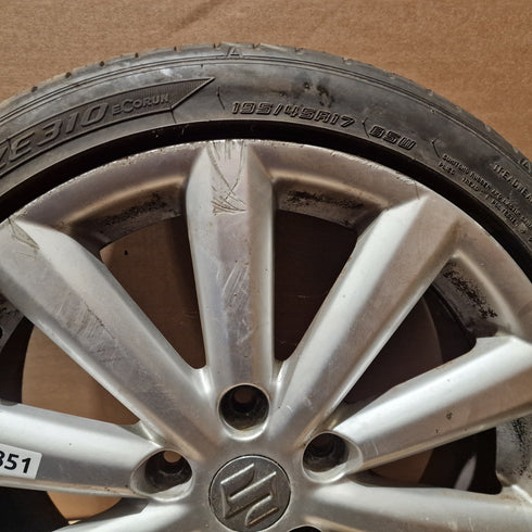 Suzuki Swift Sport ZC31S Single Alloy Wheel & Tyre 195/45/17 * 0851