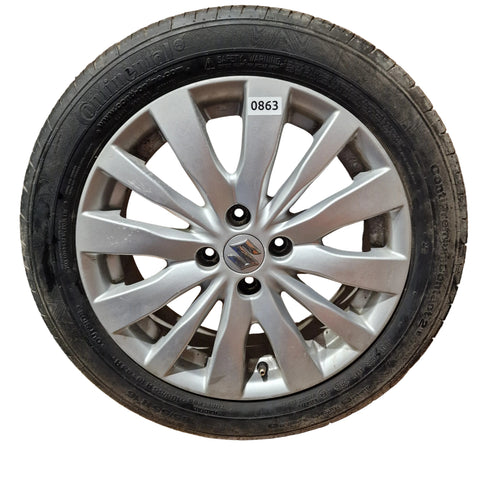 Suzuki Swift NZ Single Alloy Wheel & Tyre 185/55/16 * 0863