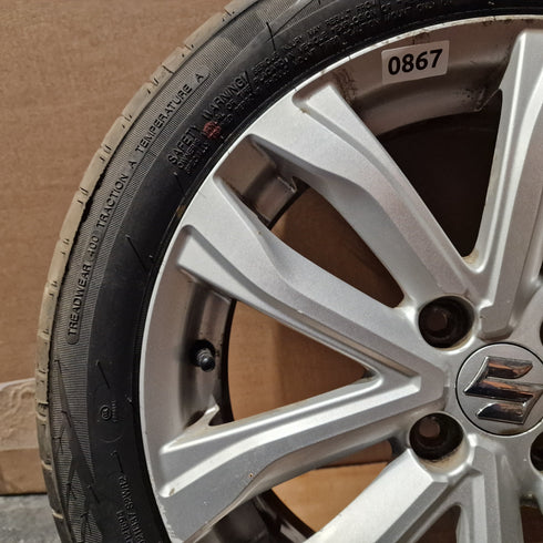 Suzuki Swift NZ Single Alloy Wheel & Tyre 185/55/16 * 0867