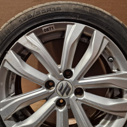 Suzuki Swift NZ Single Alloy Wheel & Tyre 185/55/16 * TPMS * 0871