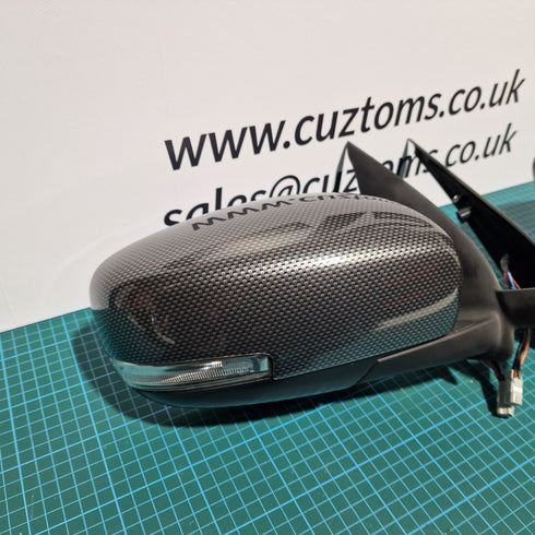 Suzuki Swift Sport ZC33S Wing Mirrors Power Fold * Carbon Covers * TM Square