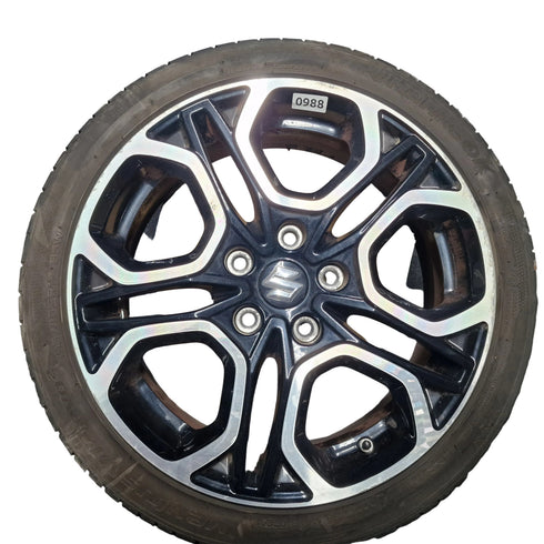 Suzuki Swift Sport ZC33S Alloy Wheel & Tyre 195/45/17 * Spare Wheel * 2017-2023 * 0988