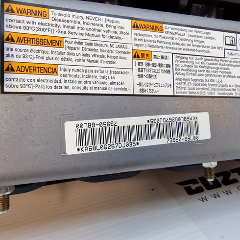 Suzuki Swift AirBag Kit & Seat Belts * 2014-2017 * 48150-68L00 * 73920-68L00 *