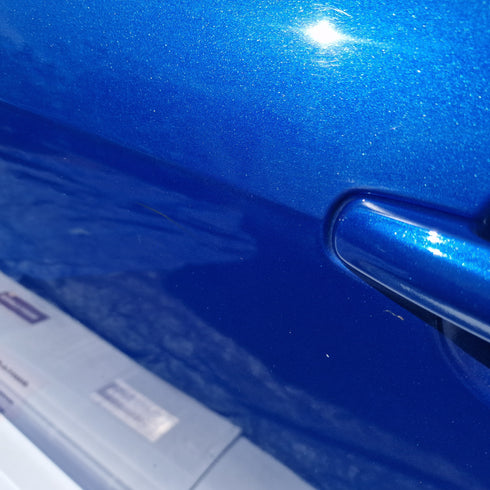 Suzuki Swift Nearside Door * Cool Pearl White & Boost Blue A7E * 2010-2017 * Bare Door * 0326