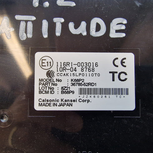 Suzuki Swift AZ Body Control Modyle Assebmly * 2017-2020 *