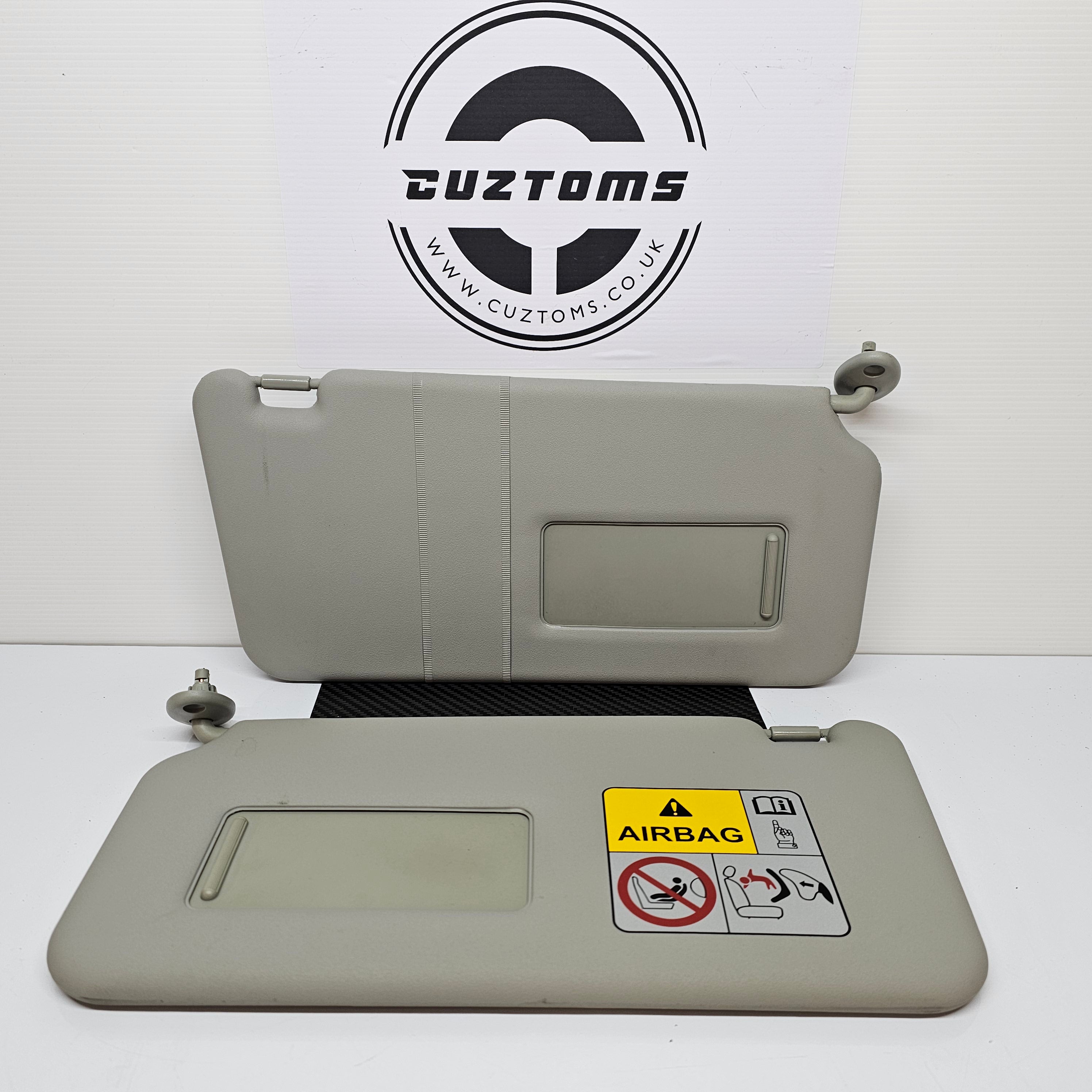 AEspares Visiera Solare Grigia (Lato Guida) Compatibile Con Suzuki Swift 2ª Gen. (84801M74L00-6GS) - 2
